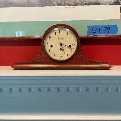 Lot 79 - Seth Thomas Mantel Clock and Wall Art