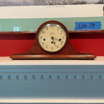 Lot 79 - Seth Thomas Mantel Clock and Wall Art