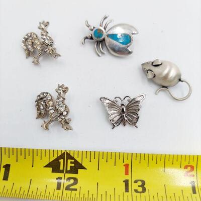 SMALL INSECT/ BIRD PIN/ BROOCH BUNDLE 