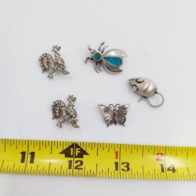 SMALL INSECT/ BIRD PIN/ BROOCH BUNDLE 