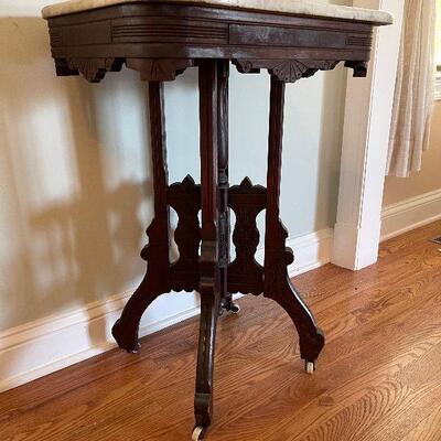 Lot 82 - Antique Foyer Table Ensemble