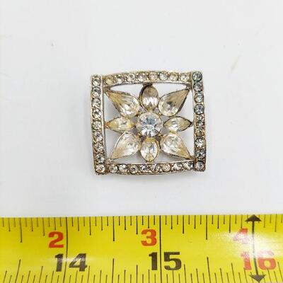BEAUTIFUL FAUX DIAMOND BROOCH PINS 