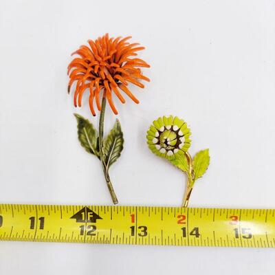 FLOWER BROOCH & PIN BUNDLE - 4 