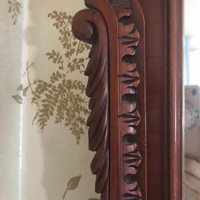 Lot 152MB:  Large Intricately Carved Antique Mirror