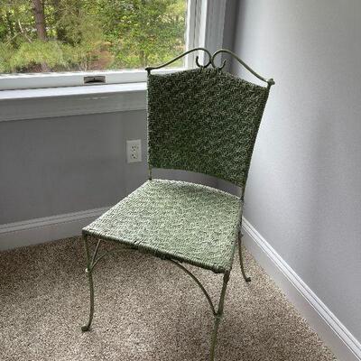 Lot 93 - Wicker Chair with Floor Lamp