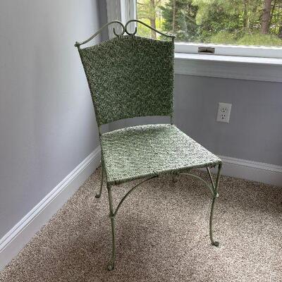 Lot 93 - Wicker Chair with Floor Lamp