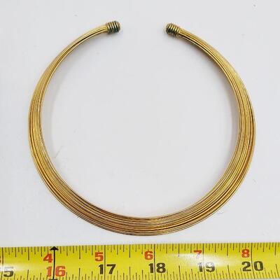 GOLD TONED "CHOKER" 4 PC 