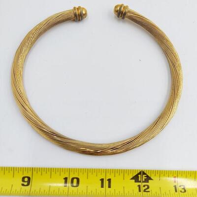 GOLD TONED "CHOKER" 4 PC 
