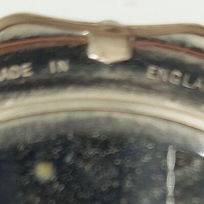 SILVER TONED VINTAGE METAL COMPACT 