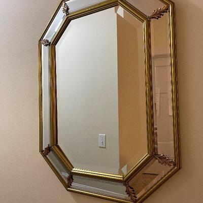Lot 109 - Vintage Demilune Table With Mirror