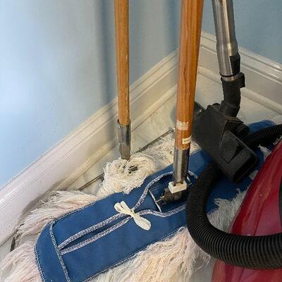 Lot 117 - V H2O Cannister Vac and Mops