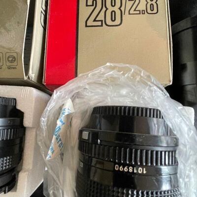Lot 122 - Assorted Camera Lenses and Olympus Camera
