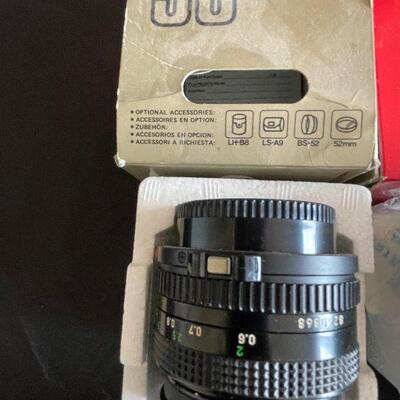 Lot 122 - Assorted Camera Lenses and Olympus Camera