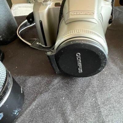Lot 122 - Assorted Camera Lenses and Olympus Camera