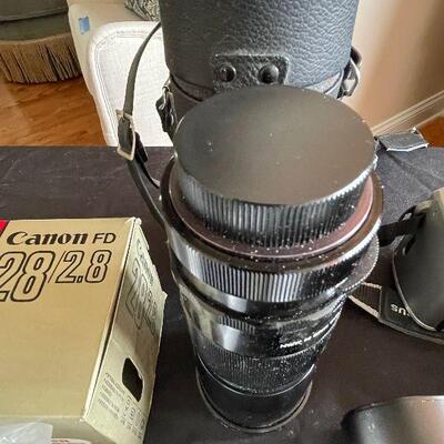Lot 122 - Assorted Camera Lenses and Olympus Camera
