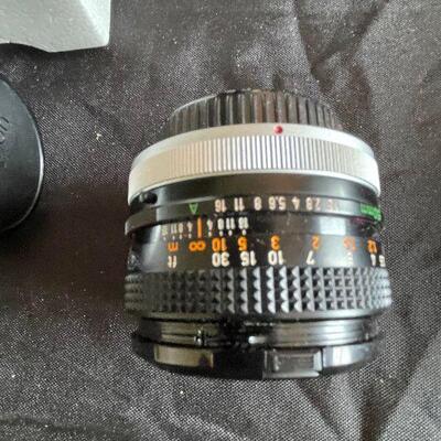 Lot 122 - Assorted Camera Lenses and Olympus Camera
