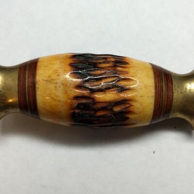 Vintage Chipaway Cutlery Steel 3.5" Blade Knife with Antler Handle and Leather Sheath