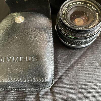 Lot 123 - Vintage Olympus Camera And Lenses