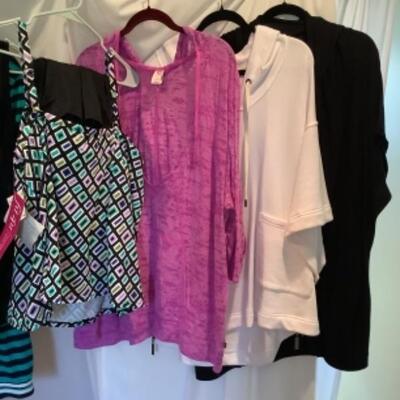 T  - 1214 Ladies Clothing Lot - Bathing Suits & Cover Ups  Size 3 X - 24/26