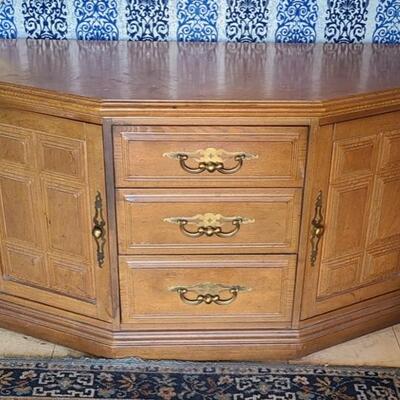 Lot 184: MCM Stanley Console/Entryway Table 