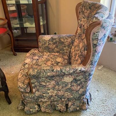 Floral Rocker Fireside Arm Chair