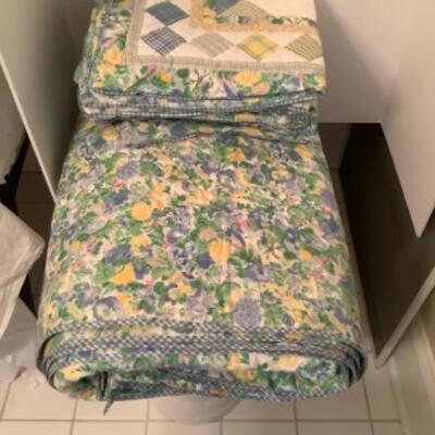 U/B - 1231 Custom  Made King Size Comforter ,Shans , 2 throw pillows  