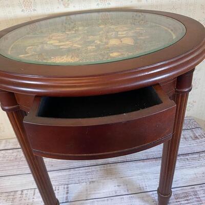 The MJ Hummel End Table by The Danbury Mint