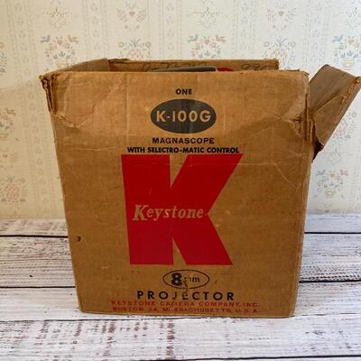 Vintage Keystone 8mm Film Projector in Box K-100G