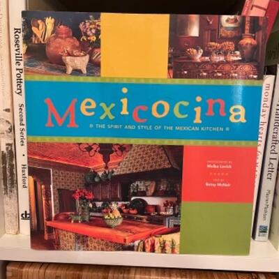 Lot 66BR. Assorted books on Mexican style and design, home styles, art pottery, copperware, California style and designâ€”15 books...