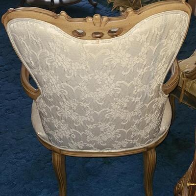 Lot 15: Vintage French Provincial Carved Sitting Chairs
