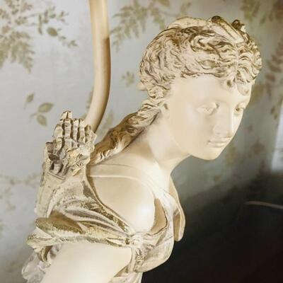 Lot 156MB:  Vintage Figural Grecian Lamps