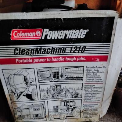 LOT 30 COLEMAN CLEAN MACHINE 1210  PRESSURE WASHER 