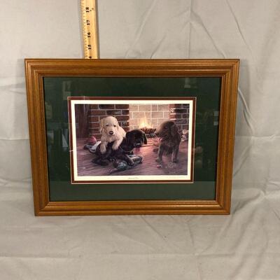 Lot 3 - Randy McGovern Lab Puppies Framed Print