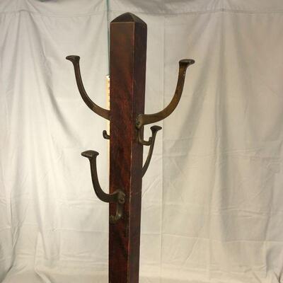 Lot 55 - Simple Wood Coat Rack LOCAL PICK UP ONLY