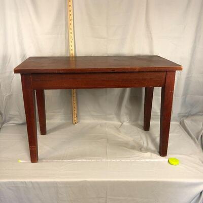 Lot 58 - Solid Wood Piano Bench LOCAL PICK UP ONLY