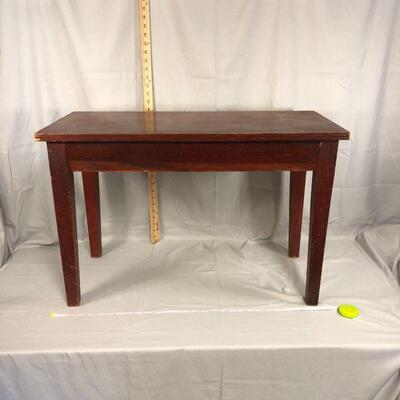 Lot 58 - Solid Wood Piano Bench LOCAL PICK UP ONLY