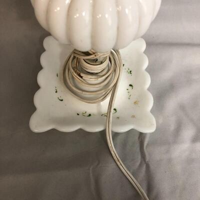 Lot 63 - Milk Glass Base Table Lamp