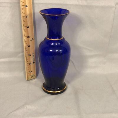 Lot 64 - Cobalt Blue Glass Vase