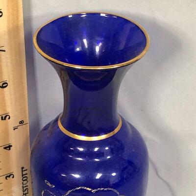 Lot 64 - Cobalt Blue Glass Vase