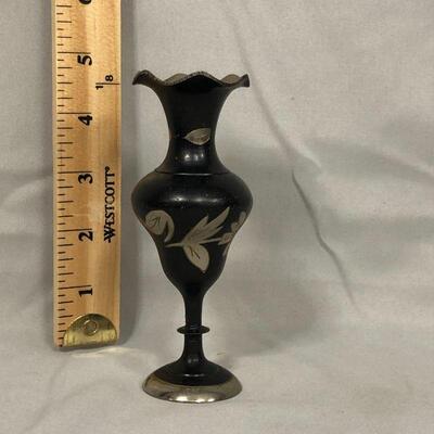 Lot 66 - Small Etched Metal Vase