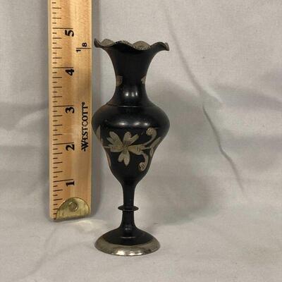 Lot 66 - Small Etched Metal Vase