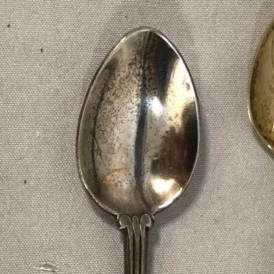 Lot 81 - Sterling Silver Spoon and Silverplated Spoon