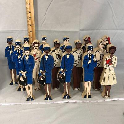 Lot 94 - Wooden Wedgie Career People