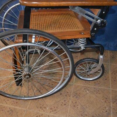 LOT 1  ANTIQUE WHEEL CHAIR