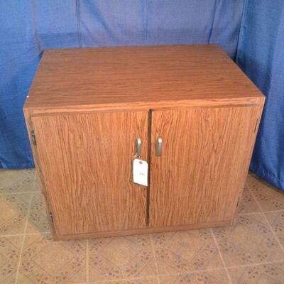 LOT 5 Wood storage cabinet