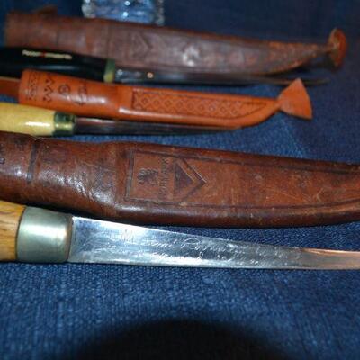 LOT 69 vintage fillet knifes