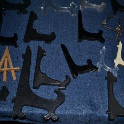 LOT 76 Collection of plate stands