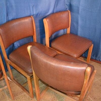 LOT 95 four vintage chairs as-is
