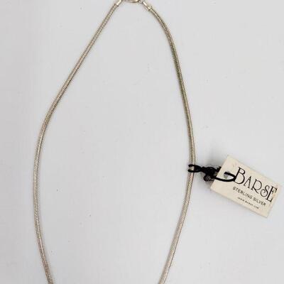 BARSE STERLING SILVER NECKLACE & PENDANT