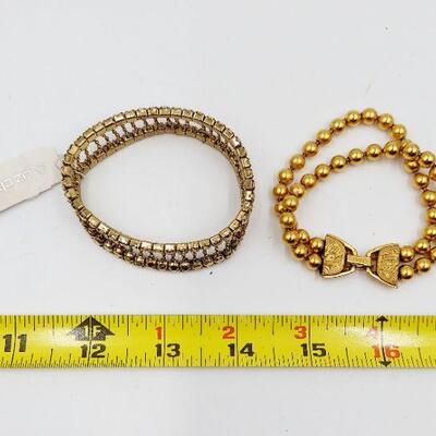 GOLD TONED BRACELET BUNDLE 